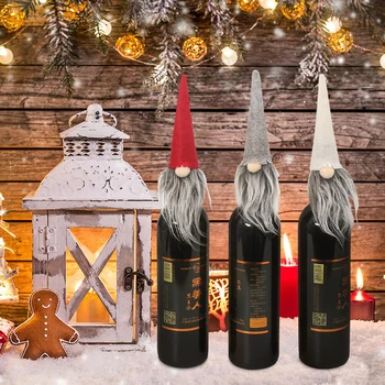 1pc Christmas Wine Bottle Cover Santa Claus Doll Wine Bottle Set Decoration Xmas Bottle Cap Xmas Decor Ornaments Christmas Wool
1pc Christmas Wine Bottle Cover Santa Claus Doll Wine Bottle Set Decoration Xmas Bottle Cap Xmas Decor Ornaments Christmas Wool