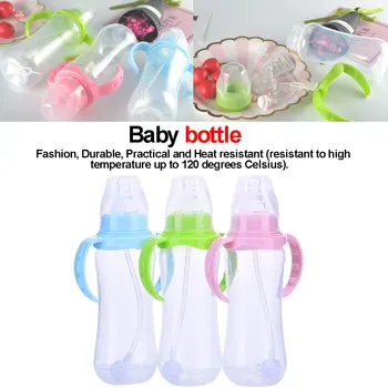 240ml Cute Baby bottle Infant Newborn Children Learn Feeding Drinking Handle Bottle Kids Straw Juice Water Bottles Training Cup
240ml Cute Baby bottle Infant Newborn Children Learn Feeding Drinking Handle Bottle Kids Straw Juice Water Bottles Training Cup