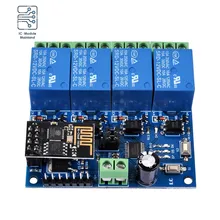 ESP8266 4 Channel Relay Board Module ESP-01 DC 12V ESP-01 WIFI Module for IOT Smart Home APP Controller Intelligent Furniture
ESP8266 4 Channel Relay Board Module ESP-01 DC 12V ESP-01 WIFI Module for IOT Smart Home APP Controller Intelligent Furniture