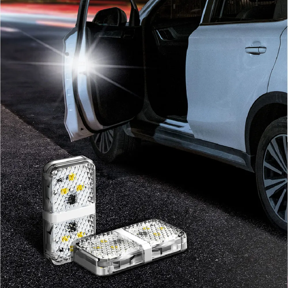 Universal LED 2PCS Car Door Warning Light Anti-collision Lights Magnetic Strobe Flashing Alarm Lights Wireless Signal Lamp
Universal LED 2PCS Car Door Warning Light Anti-collision Lights Magnetic Strobe Flashing Alarm Lights Wireless Signal Lamp