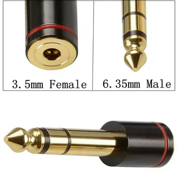 Gold Plated 6.35mm (1/4") Male to 3.5mm (1/8") Female Stereo Adapter – 6.35 mm to 3.5 mm Adapter
Gold Plated 6.35mm (1/4") Male to 3.5mm (1/8") Female Stereo Adapter – 6.35 mm to 3.5 mm Adapter