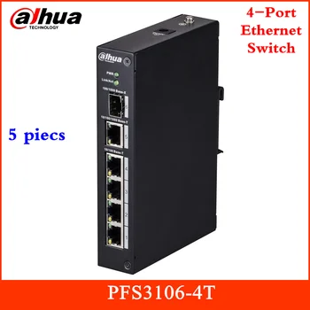 Original Dahua 4-Port Ethernet Switch 2-Layer Industrial Level Switch 100M/1000M self-adaptive SFP fiber port PFS3106-4T
Original Dahua 4-Port Ethernet Switch 2-Layer Industrial Level Switch 100M/1000M self-adaptive SFP fiber port PFS3106-4T