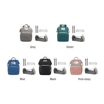 Multifunctional Large-capacity USB Folding Waterproof Baby Diaper Bag Crib Diaper Bag Portable Mother Travel Store Storage Bag 
Multifunctional Large-capacity USB Folding Waterproof Baby Diaper Bag Crib Diaper Bag Portable Mother Travel Store Storage Bag
