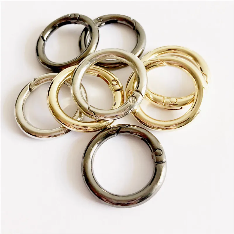 1PCS Metal Spring Gate O Ring Openable Buckles Keyring Bag Chain Clip13-50mm silver gold gunblack Luggage Hook DIY Accessories
1PCS Metal Spring Gate O Ring Openable Buckles Keyring Bag Chain Clip13-50mm silver gold gunblack Luggage Hook DIY Accessories