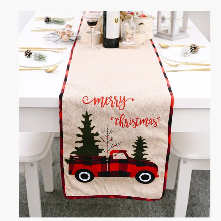AA Christmas Table Runner Car and Christmas Tree Pattern Table Flag Decorative Table Runner for Christmas Party Home Decoration
AA Christmas Table Runner Car and Christmas Tree Pattern Table Flag Decorative Table Runner for Christmas Party Home Decoration