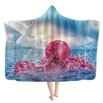Cartoon Octopus Hooded Blanket Fluffy Cute Blankets for Beds Wearable Throw Blanket Microfiber Coral Fleece Hoodie Blankets
Cartoon Octopus Hooded Blanket Fluffy Cute Blankets for Beds Wearable Throw Blanket Microfiber Coral Fleece Hoodie Blankets