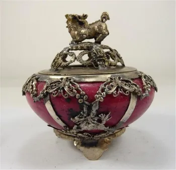 Copper Statue Chinese Handwork Jade Carved Dragon Kirin Incense Burner Censer
Copper Statue Chinese Handwork Jade Carved Dragon Kirin Incense Burner Censer