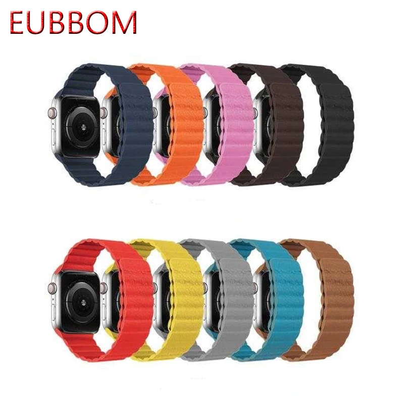 2020 original designer style suitable for apple watch123456 and iwatch band leather strap double loop magnetic strap
2020 original designer style suitable for apple watch123456 and iwatch band leather strap double loop magnetic strap