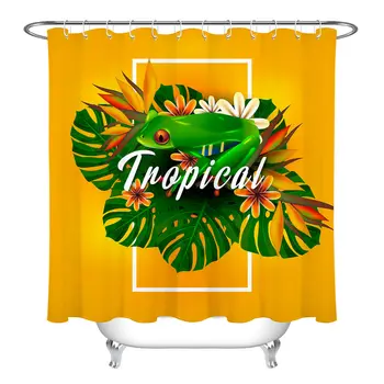 Custom Tropical Palm Leaves Frog Fabric Shower Curtain Set &12 Hook Bathroom Uniqued
Custom Tropical Palm Leaves Frog Fabric Shower Curtain Set &12 Hook Bathroom Uniqued