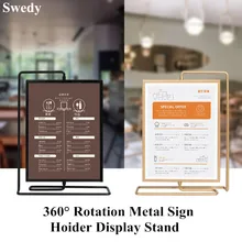 Double Side Rotating Table Menu Card Holder Photo Picture Poster Frame Countertop Price Listing Holder Display Stand
Double Side Rotating Table Menu Card Holder Photo Picture Poster Frame Countertop Price Listing Holder Display Stand