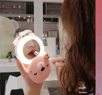 Multifuction Portable Handheld LED Make Up Light With Fan Cartoon Animals Makeup Mirror USB Charging Mirror Light
Multifuction Portable Handheld LED Make Up Light With Fan Cartoon Animals Makeup Mirror USB Charging Mirror Light