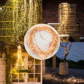 Copper Wire Solar Fairy LED String Light 2X10M 200LED Tree Vines Branch lights Outdoor Garden Waterfall Icicle Light Decorative
Copper Wire Solar Fairy LED String Light 2X10M 200LED Tree Vines Branch lights Outdoor Garden Waterfall Icicle Light Decorative