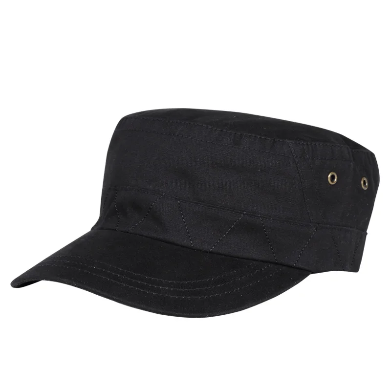 

High Quality Hats Men's Outdoor Adventure Military Hat Casual Sunshade Flat Top Cap Ladies Dad Caps Trucker Hats Bone