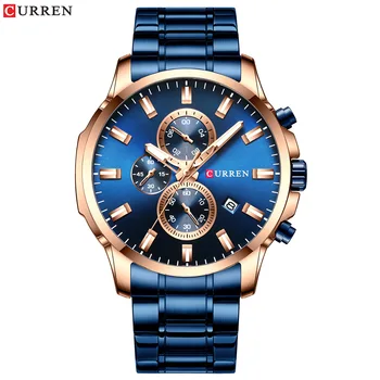 Watches Men CURREN Brand Men Sport Watches Men's Quartz Clock Man Casual Military Waterproof Wrist Watch relogio masculino
Watches Men CURREN Brand Men Sport Watches Men's Quartz Clock Man Casual Military Waterproof Wrist Watch relogio masculino