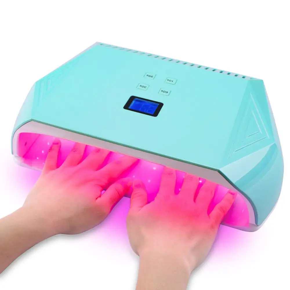 

Electric Nail Lamp UV LED 128W Nail Dryer Red Light Beads for Curing Polish Gel High Power Blue White Nails Art Manicure Tool