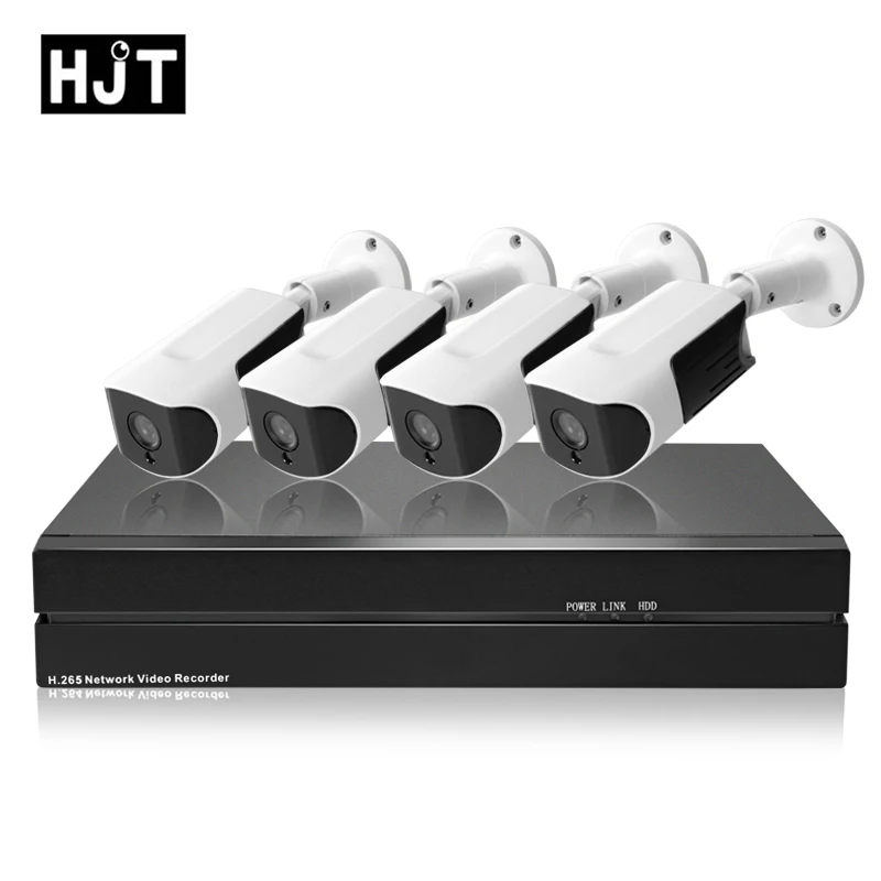 HJT H.265 2.0MP POE 48V 4CH Surveillance Kit IP Camera 8CH NVR CCTV Camera Set Outdoor Onrif 2.1 P6Spro
HJT H.265 2.0MP POE 48V 4CH Surveillance Kit IP Camera 8CH NVR CCTV Camera Set Outdoor Onrif 2.1 P6Spro