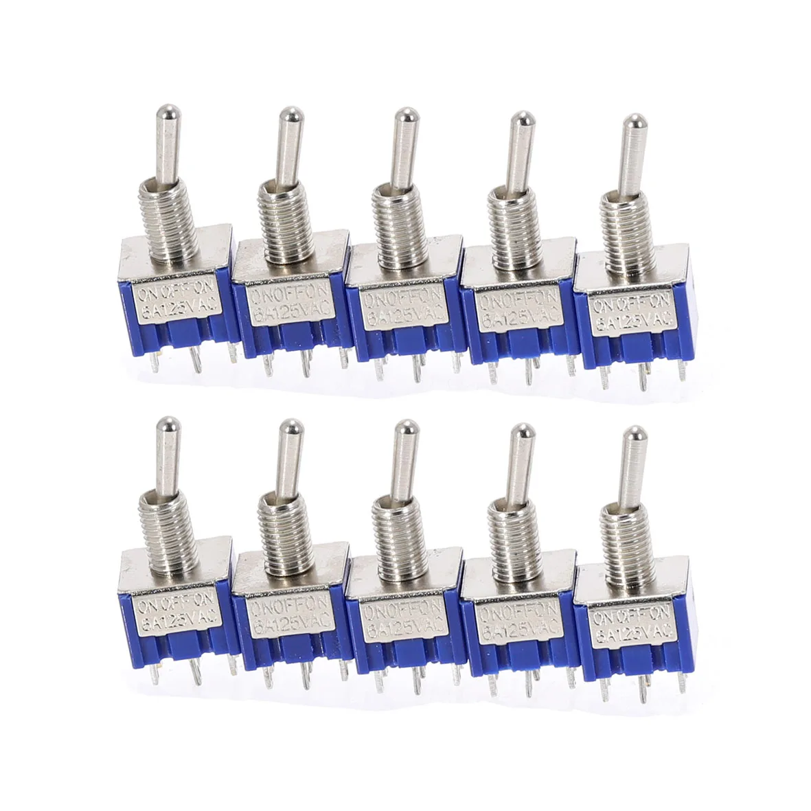 5/10pcs MTS-203 DPDT Toggle Switch 6 Pins ON-OFF-ON 3 Posotions Miniature Rocker 6A 125VAC Power
5/10pcs MTS-203 DPDT Toggle Switch 6 Pins ON-OFF-ON 3 Posotions Miniature Rocker 6A 125VAC Power