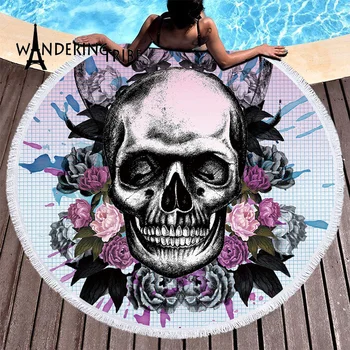 Sugar Skull Round Beach Towel Floral Microfiber Bath Towel Tassel Yoga Mat Flower Gothic Toalla Blanket 150Cm Bathroom Towels
Sugar Skull Round Beach Towel Floral Microfiber Bath Towel Tassel Yoga Mat Flower Gothic Toalla Blanket 150Cm Bathroom Towels