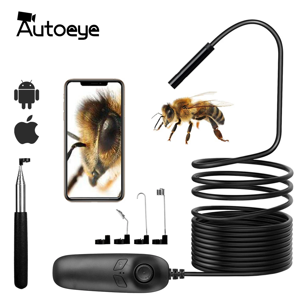 1200P Telescoping Wifi Endoscope Inspection Hard Cable IP68 Waterproof 2.0MP Wireless HD Snake Camera 8 LEDs For iOS Android
1200P Telescoping Wifi Endoscope Inspection Hard Cable IP68 Waterproof 2.0MP Wireless HD Snake Camera 8 LEDs For iOS Android