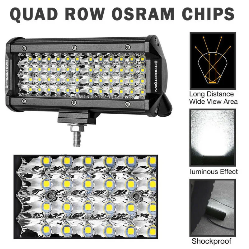 144W 48-LED Four-Row 12V Work Lights Bar Spot Beam Car Off-Road Lamp Bulbs 6000K
144W 48-LED Four-Row 12V Work Lights Bar Spot Beam Car Off-Road Lamp Bulbs 6000K