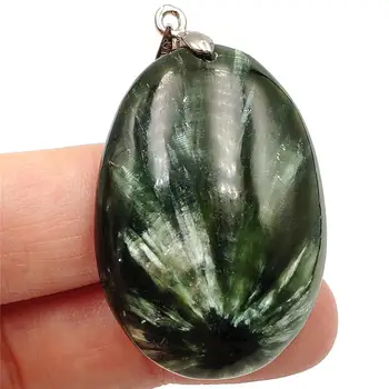 38x26x9mm Natural Green Seraphinite Pendant Gemstone rare Women Men Water Drop Crystal Gemstone Necklace AAAAA
38x26x9mm Natural Green Seraphinite Pendant Gemstone rare Women Men Water Drop Crystal Gemstone Necklace AAAAA