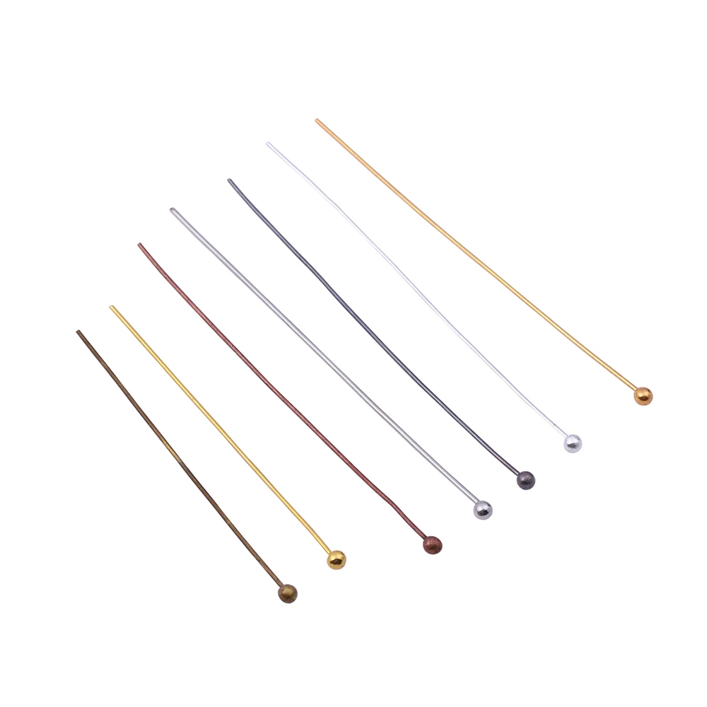 200pcs/lot Length 16 20 25 30 35 40 50 mm Gold Metal Ball Head Pins For Diy Jewelry Making Findings Head pins Dia 0.5mm
200pcs/lot Length 16 20 25 30 35 40 50 mm Gold Metal Ball Head Pins For Diy Jewelry Making Findings Head pins Dia 0.5mm