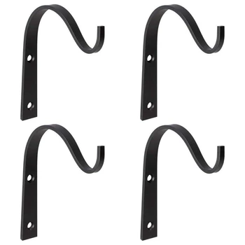 Hanging Basket Brackets Wrought Iron Wall Hooks for Planter Lantern Coat, Set of 4
Hanging Basket Brackets Wrought Iron Wall Hooks for Planter Lantern Coat, Set of 4