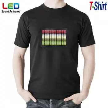Sound Activated LED T Shirt Light Up Flashing Fashion Rave EL LED T-Shirt Men for Rock Disco Party DJ
Sound Activated LED T Shirt Light Up Flashing Fashion Rave EL LED T-Shirt Men for Rock Disco Party DJ