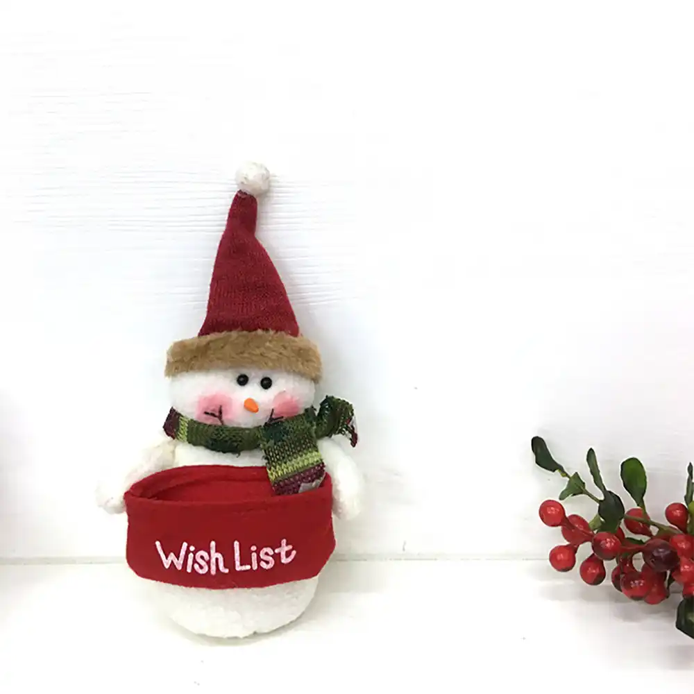 maioumy merry christmas bags cartoon snowman santa claus candy