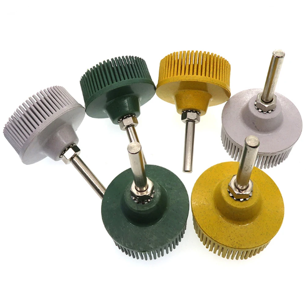 2 Inch 1/4" 6.35mm Polishing Wheels Grit 50 80 120 Radial Bristle Disc Emery Rubber Abrasive Brush
2 Inch 1/4" 6.35mm Polishing Wheels Grit 50 80 120 Radial Bristle Disc Emery Rubber Abrasive Brush