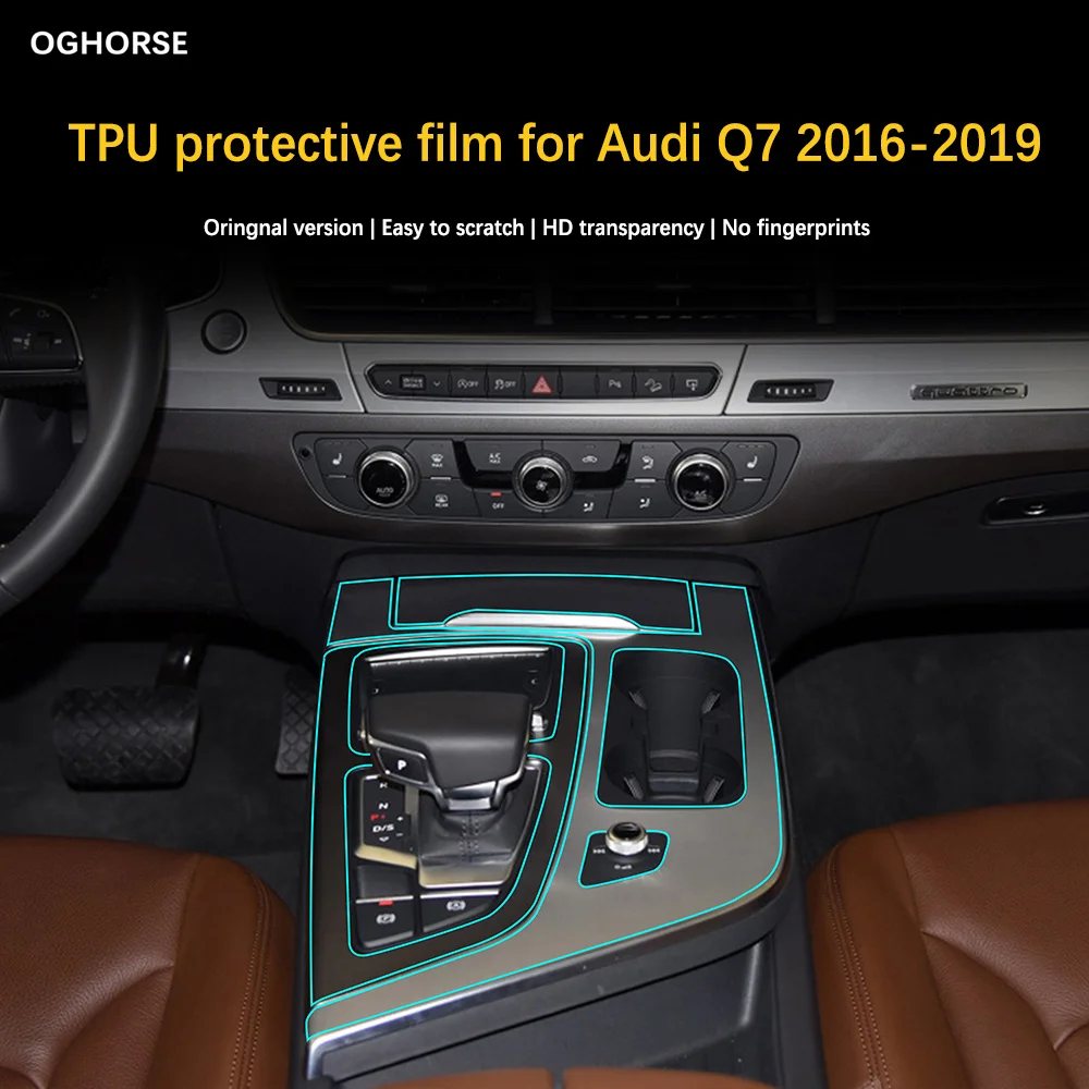 Self Healing TPU Sticker Car Interior Central Control Console Gear Shift Panel Clear Protective Film For Audi Q7 4m 2016-2019
Self Healing TPU Sticker Car Interior Central Control Console Gear Shift Panel Clear Protective Film For Audi Q7 4m 2016-2019