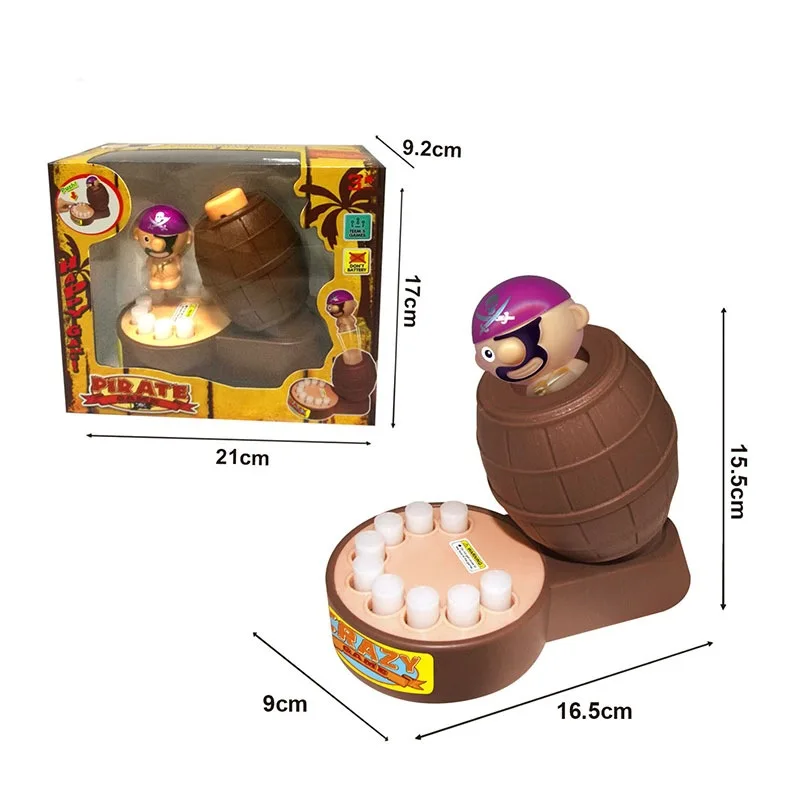 Pirate Barrel Game Bite Refers to Toy Trick Children Fun Bite Finger Party Spoof Toy Board Game Toy
Pirate Barrel Game Bite Refers to Toy Trick Children Fun Bite Finger Party Spoof Toy Board Game Toy