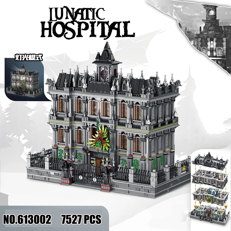 7537pcs Lunatic Hospital 613002 Moc Series Building Blocks Architecture Compatible Diy Assembled Model Toy Kid Christmas Gift
7537pcs Lunatic Hospital 613002 Moc Series Building Blocks Architecture Compatible Diy Assembled Model Toy Kid Christmas Gift