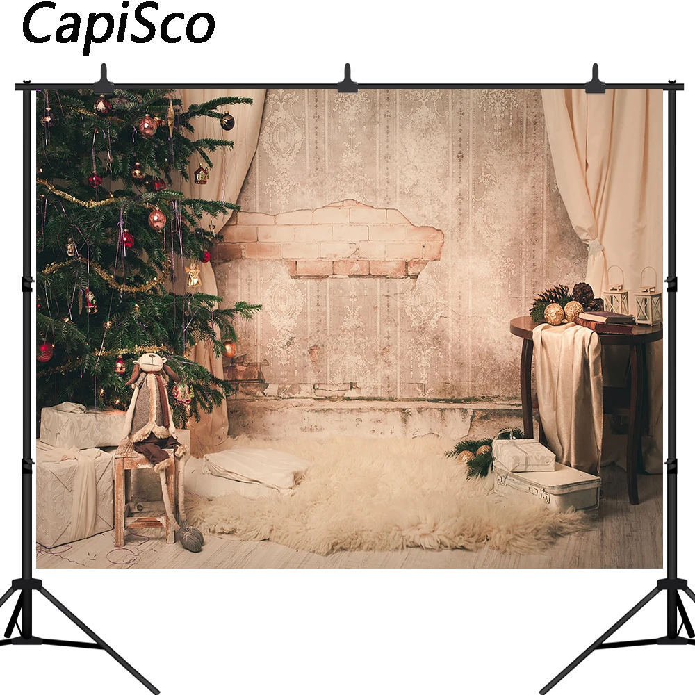 Capisco Christmas Photography Backdrops Retro Room Tree Toy Decor Children Party Photocall Background Photo Studio Props
Capisco Christmas Photography Backdrops Retro Room Tree Toy Decor Children Party Photocall Background Photo Studio Props