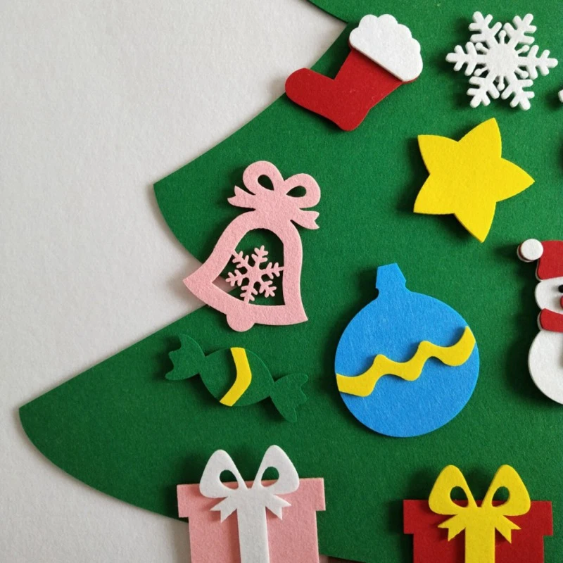 Hot Sale DIY Felt Christmas Tree Set Kit with 30Pcs Removable Ornaments Felt Xmas New Year Toys Decorations Home Decor
Hot Sale DIY Felt Christmas Tree Set Kit with 30Pcs Removable Ornaments Felt Xmas New Year Toys Decorations Home Decor