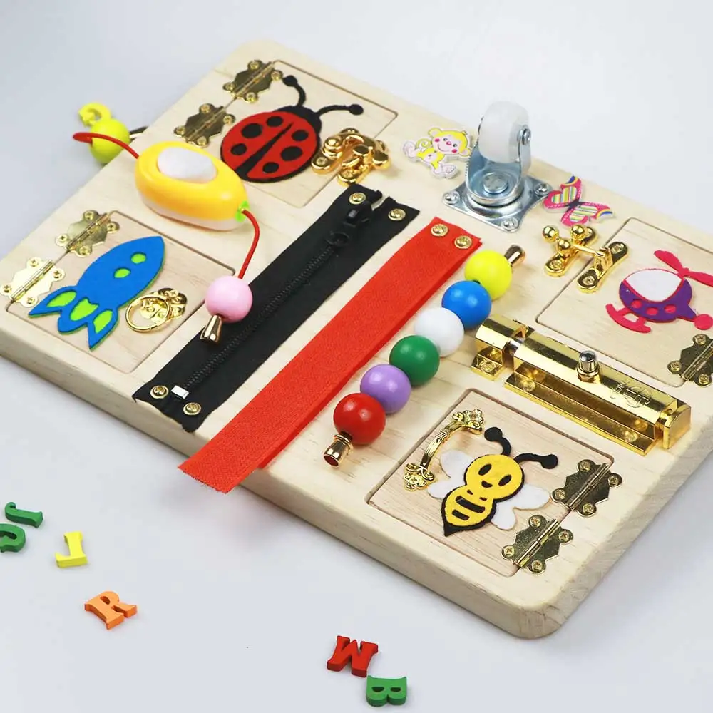 EDUBUSYIU Baby busy board montessori toy for kids toddler diy wood toy elements parts Busy Board Toys Kids Early Education
EDUBUSYIU Baby busy board montessori toy for kids toddler diy wood toy elements parts Busy Board Toys Kids Early Education