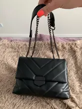 Bolso cruzado informal con cadena de hilo para mujer, Bolso de hombro Simple de diseñador a la moda, bolsos de PU, bolsos de mensajero de piel