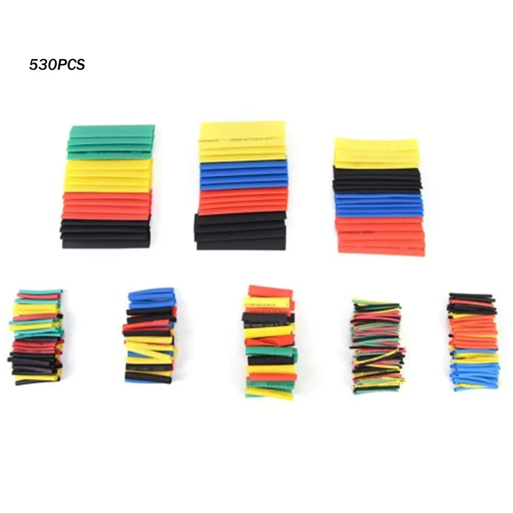 530PCS Heat Shrinkable Tube Insulation Sleeve Flame Retardant Terminal Electrical Wiring Data Line Heat Shrinkable Tube
530PCS Heat Shrinkable Tube Insulation Sleeve Flame Retardant Terminal Electrical Wiring Data Line Heat Shrinkable Tube
