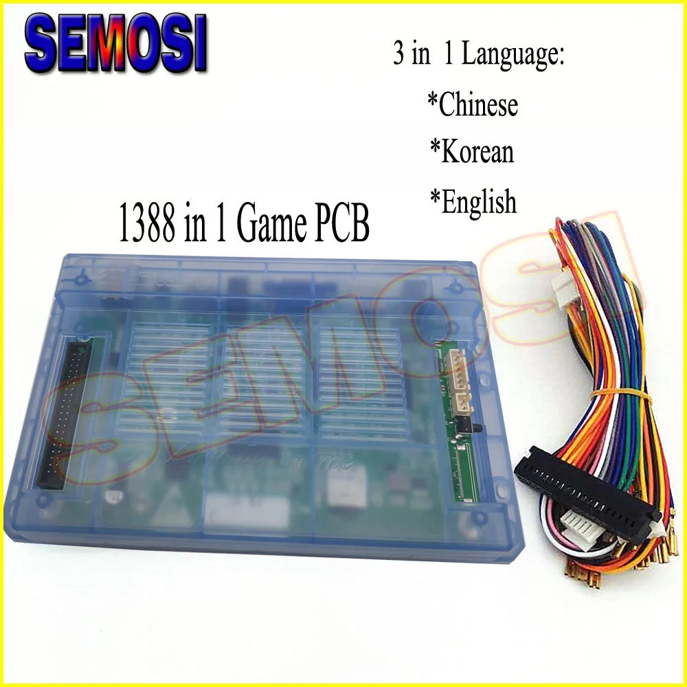 Game Box 6 PCB 1388 in 1 with Jamma Cables Arcade Cabinet with 3 in 1 Language Chinese English Korea for Pandora Arcade Machine
Game Box 6 PCB 1388 in 1 with Jamma Cables Arcade Cabinet with 3 in 1 Language Chinese English Korea for Pandora Arcade Machine