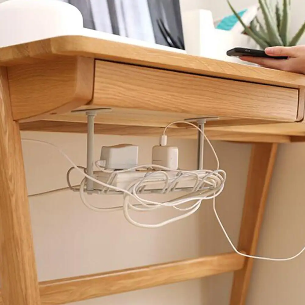 Under-table Storage Rack Table Bottom Power Socket Holder Hanging Rack Line Finishing Desk For Kitchen Home Office Suction Wall
Under-table Storage Rack Table Bottom Power Socket Holder Hanging Rack Line Finishing Desk For Kitchen Home Office Suction Wall