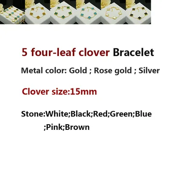 5 Flower Bracelet Personality Fashion Romantic Style Simple Natural Shell Clover Clover Shape Gift For Friends 2020 new hot
5 Flower Bracelet Personality Fashion Romantic Style Simple Natural Shell Clover Clover Shape Gift For Friends 2020 new hot