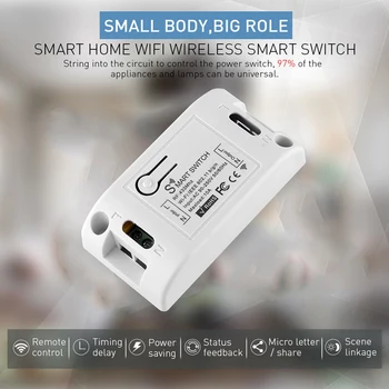 1Pcs Tuya Smart Home Intelligent WiFi Switch Modified Parts AC100-240V 10A Switch Work With Google Home Alexa Voice Control
1Pcs Tuya Smart Home Intelligent WiFi Switch Modified Parts AC100-240V 10A Switch Work With Google Home Alexa Voice Control
