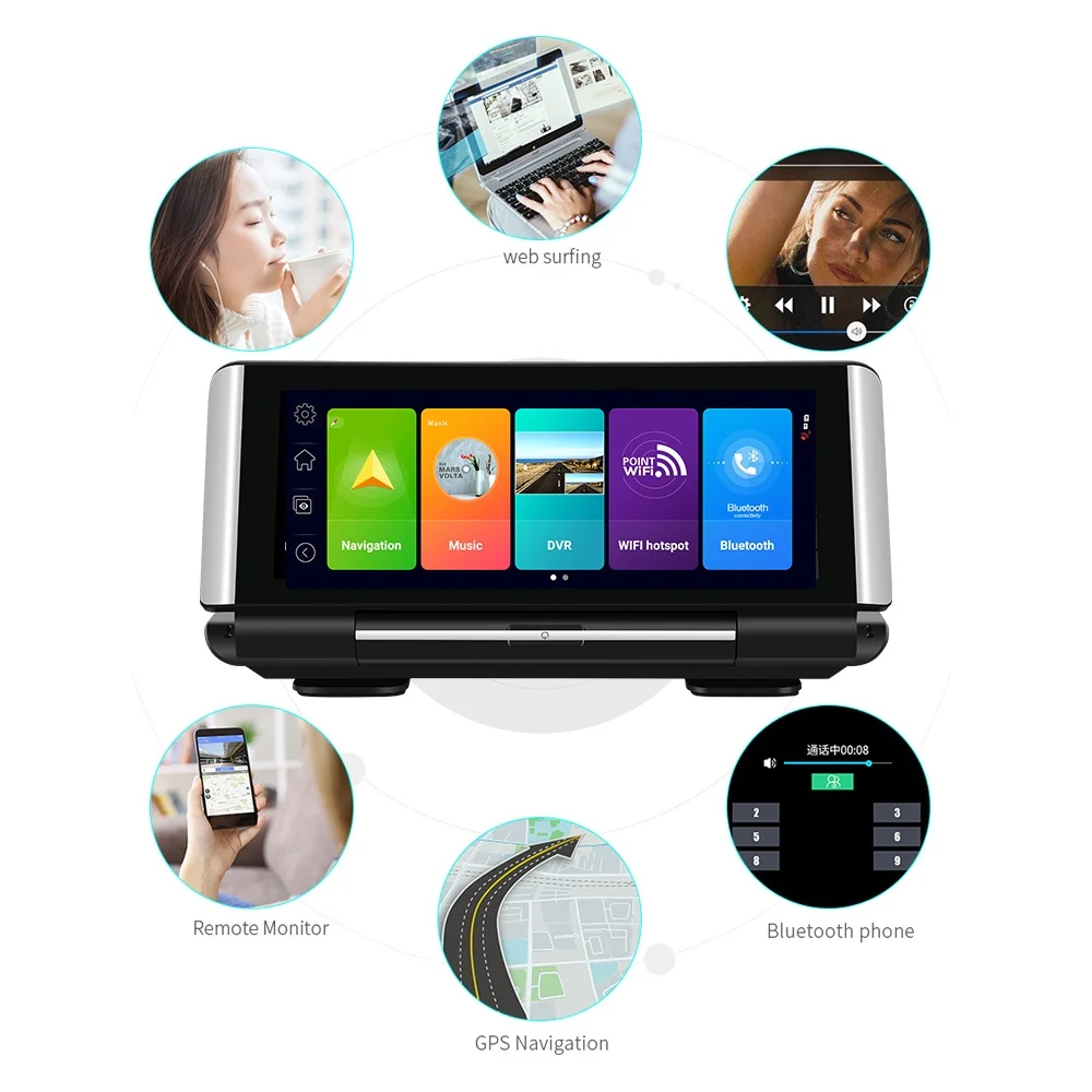 Car Driving Recorder 1080P 7 Inch 4G Android 8.1 GPS Navigation Car Wi-Fi Real-time Monitoring Smart Car Driving Video Recorder
Car Driving Recorder 1080P 7 Inch 4G Android 8.1 GPS Navigation Car Wi-Fi Real-time Monitoring Smart Car Driving Video Recorder