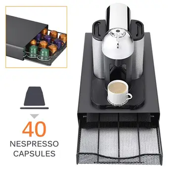 40 Pods Coffee Pod Holder Storage Drawer Coffee Capsules Organizer Heat Resistant Durable Kitchen Coffee Tool Big capacity
40 Pods Coffee Pod Holder Storage Drawer Coffee Capsules Organizer Heat Resistant Durable Kitchen Coffee Tool Big capacity