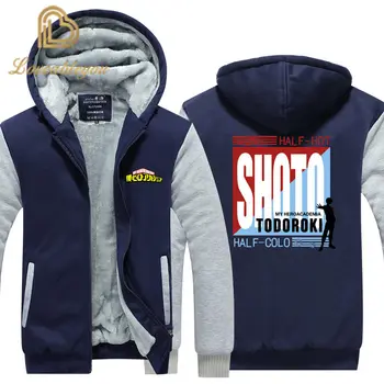 Jacket Men Warm Fleece Zipper Coat 2019 Winter Thick Mens SportWear Tracksuit Boku No Hero Academia Cosplay Costume Male Hoodies
Jacket Men Warm Fleece Zipper Coat 2019 Winter Thick Mens SportWear Tracksuit Boku No Hero Academia Cosplay Costume Male Hoodies