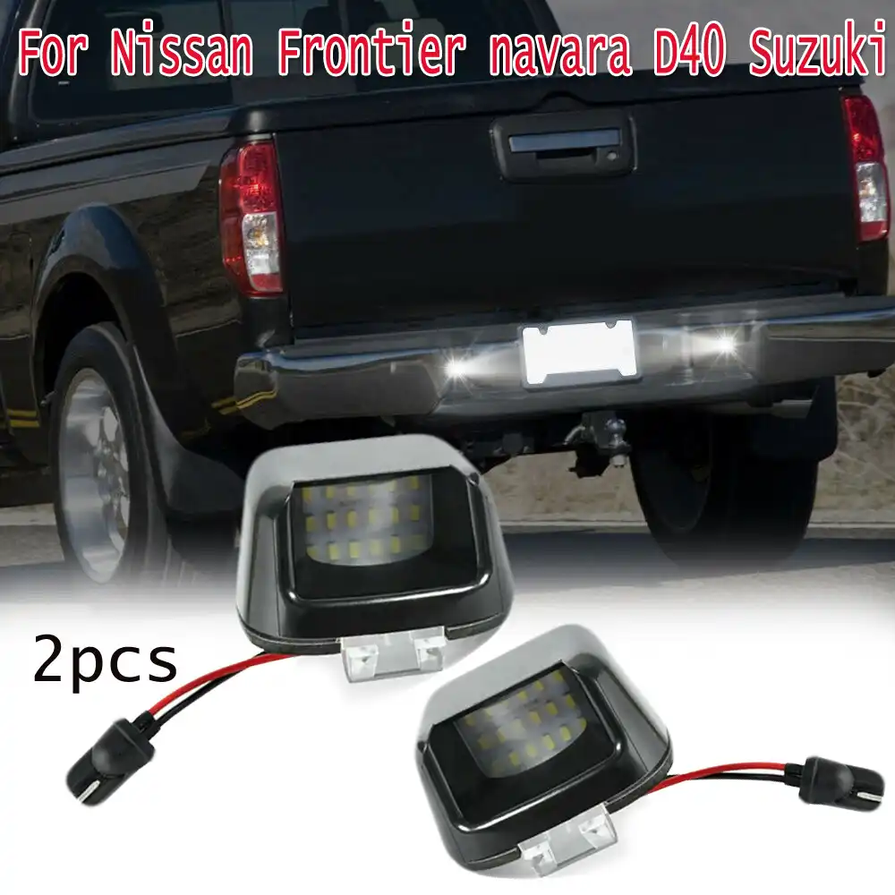 rear bumper license plate lights