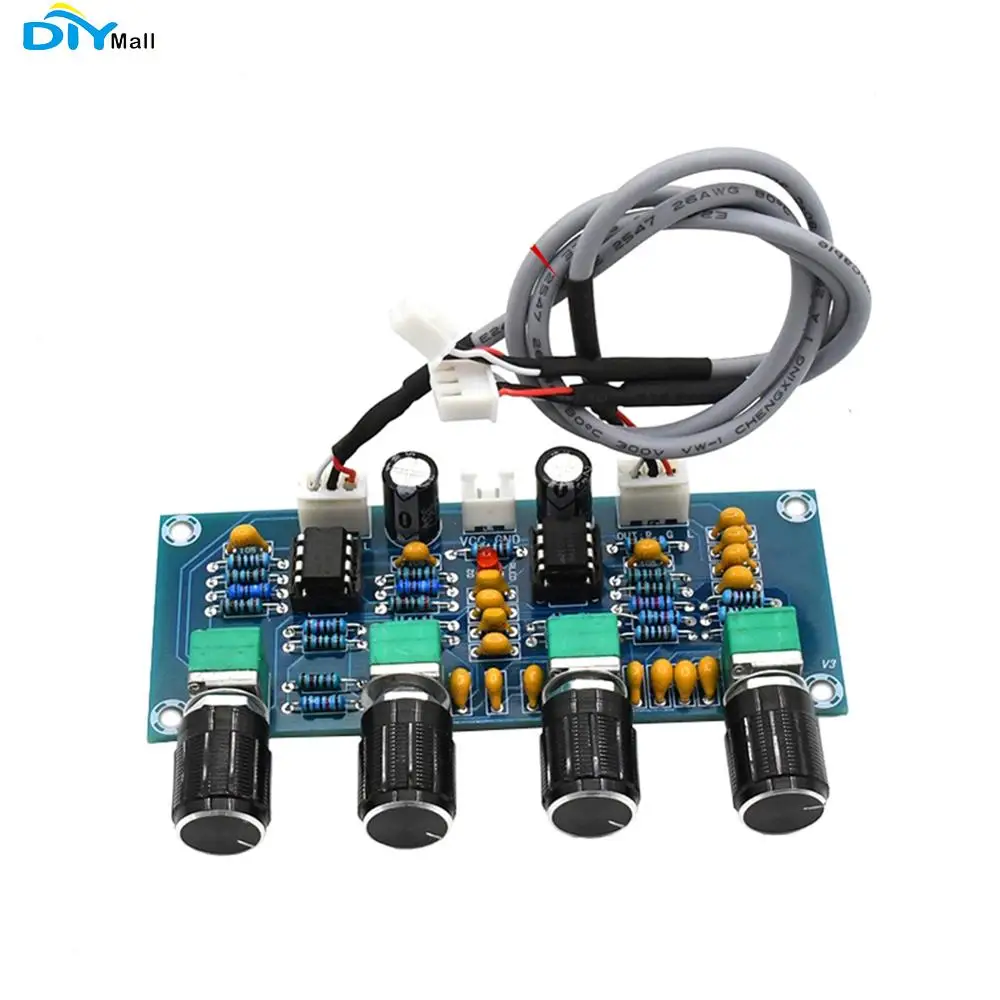 XH-A901 NE5532 Tone Board With Treble Bass Volume Adjustment Preamp Pre-amplifier Tone Controller For Amplifier Audio Board
XH-A901 NE5532 Tone Board With Treble Bass Volume Adjustment Preamp Pre-amplifier Tone Controller For Amplifier Audio Board