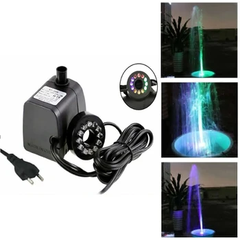 800L/H Submersible Pump LED Light Submersible Aquariums Fish Pond Fountain Sump Waterfall 110V-240V US/EU Plug
800L/H Submersible Pump LED Light Submersible Aquariums Fish Pond Fountain Sump Waterfall 110V-240V US/EU Plug