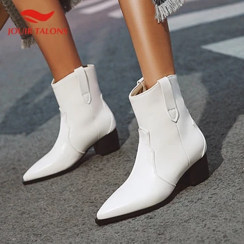 2020 Big Size 47 Pointed Toe Top Quality Slip On Ankle Boots Women Shoes Woman Chunky Heels Western Boots Female
2020 Big Size 47 Pointed Toe Top Quality Slip On Ankle Boots Women Shoes Woman Chunky Heels Western Boots Female