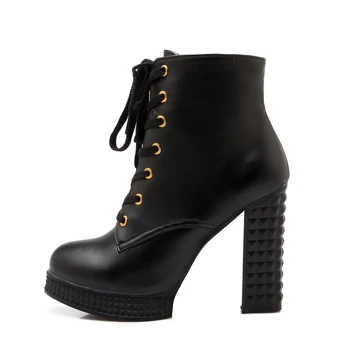 High Heel Women Boots Leather Ankle Boots Black Thick Heels Martin Boots Round Toe Fashion Lady Casual Shoes Autumn Casual Boot
High Heel Women Boots Leather Ankle Boots Black Thick Heels Martin Boots Round Toe Fashion Lady Casual Shoes Autumn Casual Boot